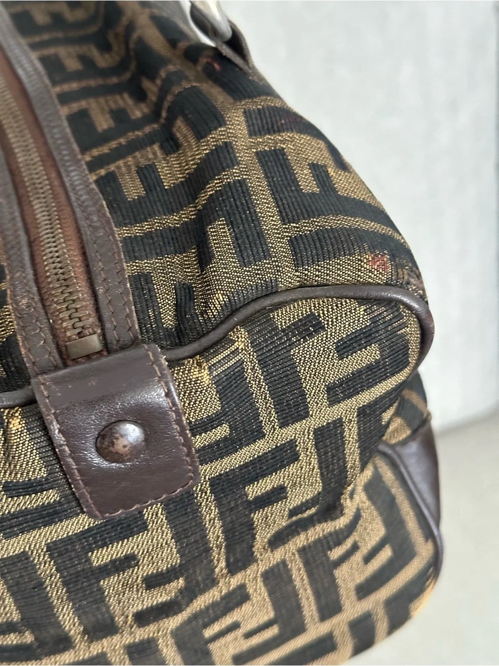 Fendi Zucca FF Boston bag
